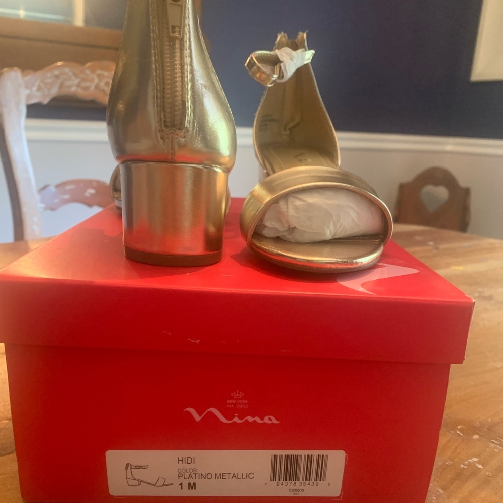 Nina Girls Metallic Shoes